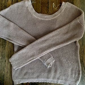 Sweater with Open Back Design